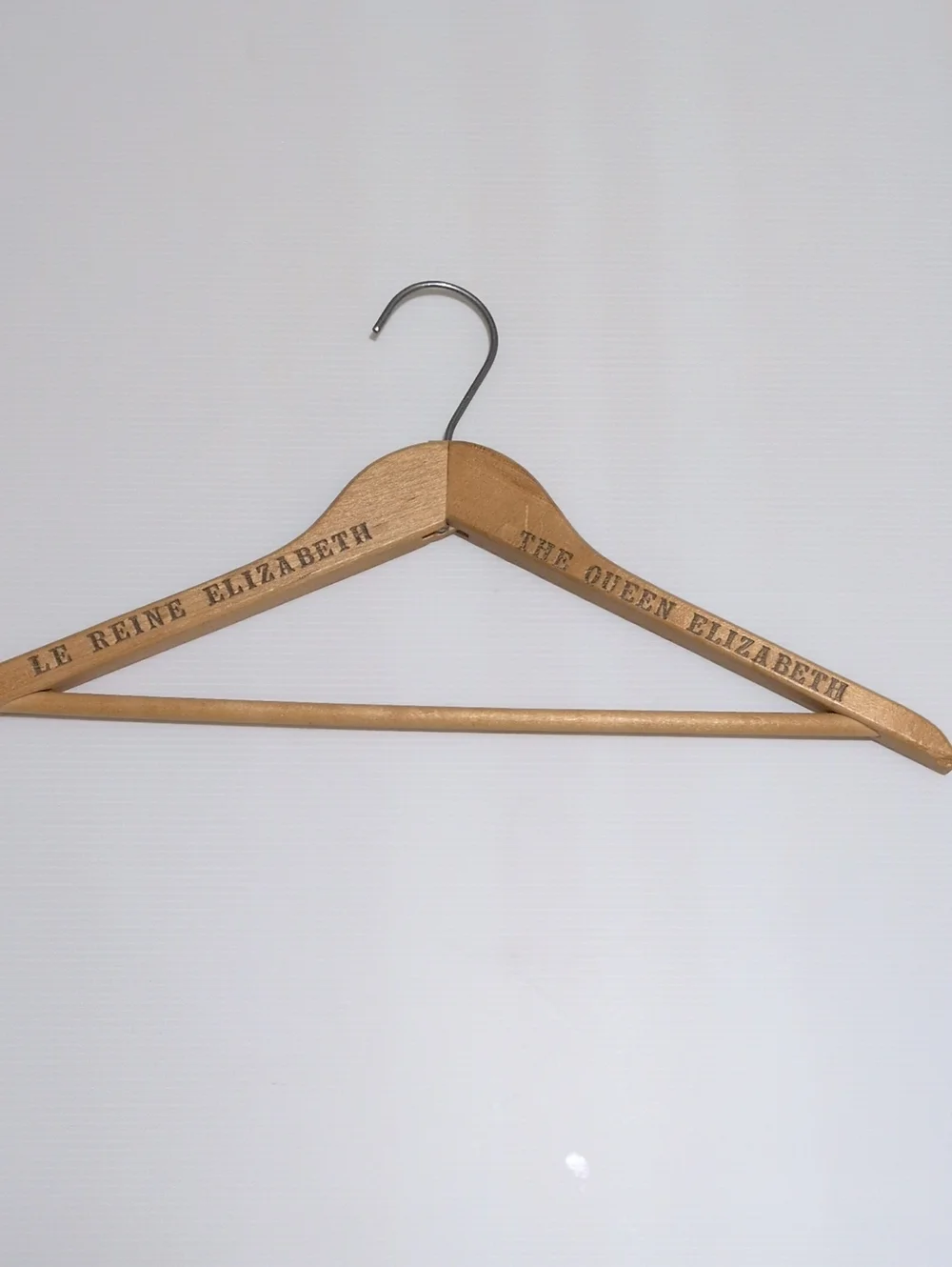Vintage Baribocraft Queen Elizabeth Wooden Hanger